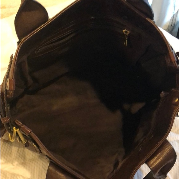 Chloe brown leather top handle tote briefcase bag - Picture 5 of 8